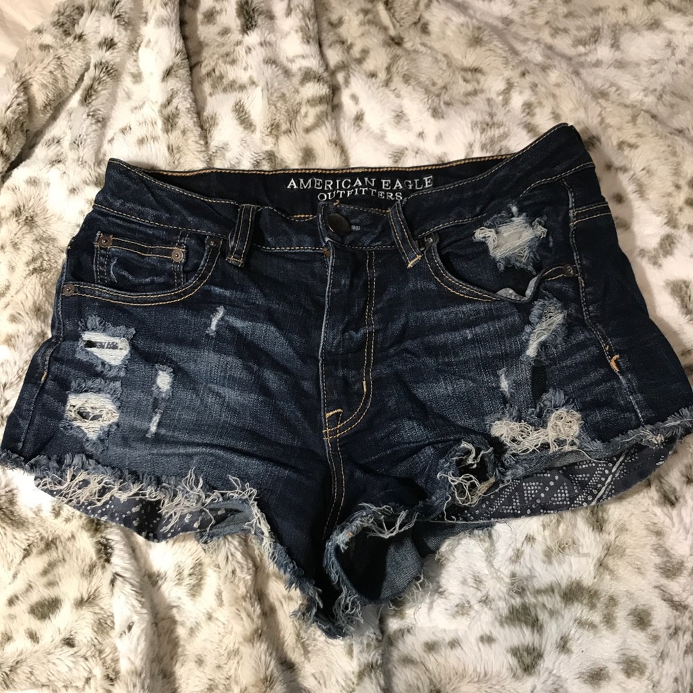 Distressed Jean Shorts